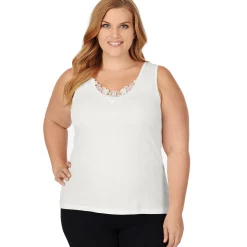 Best SofTech Venice Lace Detail Cami PLUS Women Plus Size|Camis + Tanks + Tees