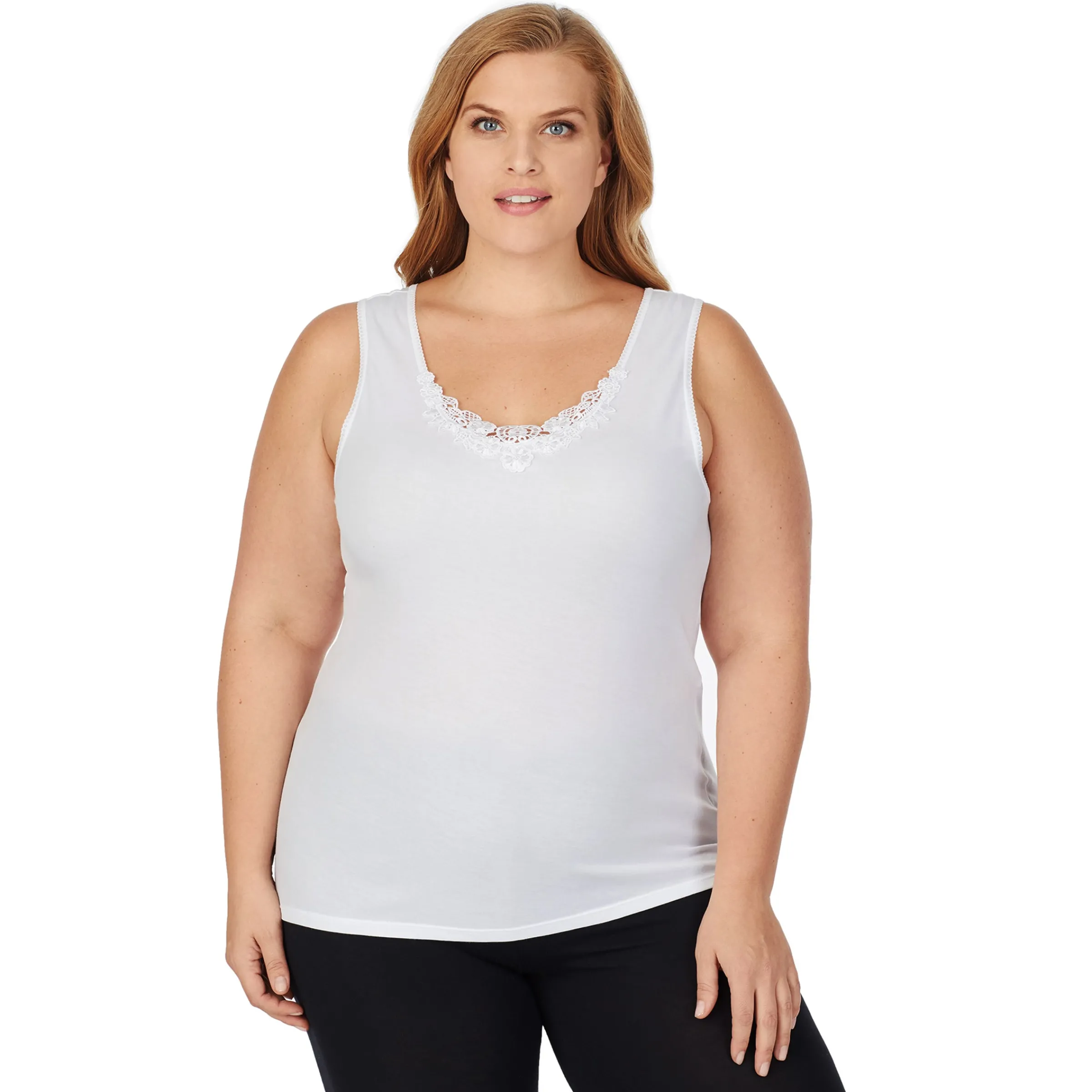 Best SofTech Venice Lace Detail Cami PLUS Women Plus Size|Camis + Tanks + Tees