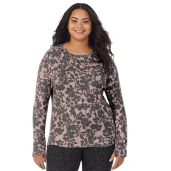 Clearance SoftKnit Long Sleeve Crew PLUS Women Long Sleeves|Plus Size