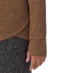 Clearance SoftKnit Long Sleeve Crew PLUS Women Long Sleeves|Plus Size