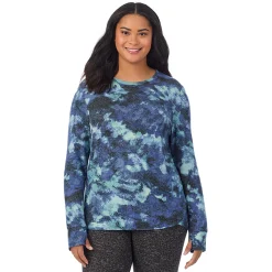 Clearance SoftKnit Long Sleeve Crew PLUS Women Long Sleeves|Plus Size