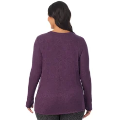 Clearance SoftKnit Long Sleeve Crew PLUS Women Long Sleeves|Plus Size
