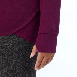 Clearance SoftKnit Long Sleeve Crew PLUS Women Long Sleeves|Plus Size