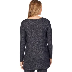 Best SoftKnit Long Sleeve Crossover Tunic Women Long Sleeves
