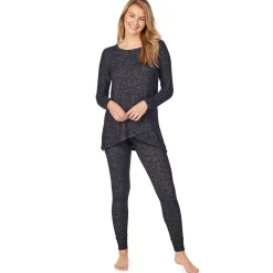 Best SoftKnit Long Sleeve Crossover Tunic Women Long Sleeves