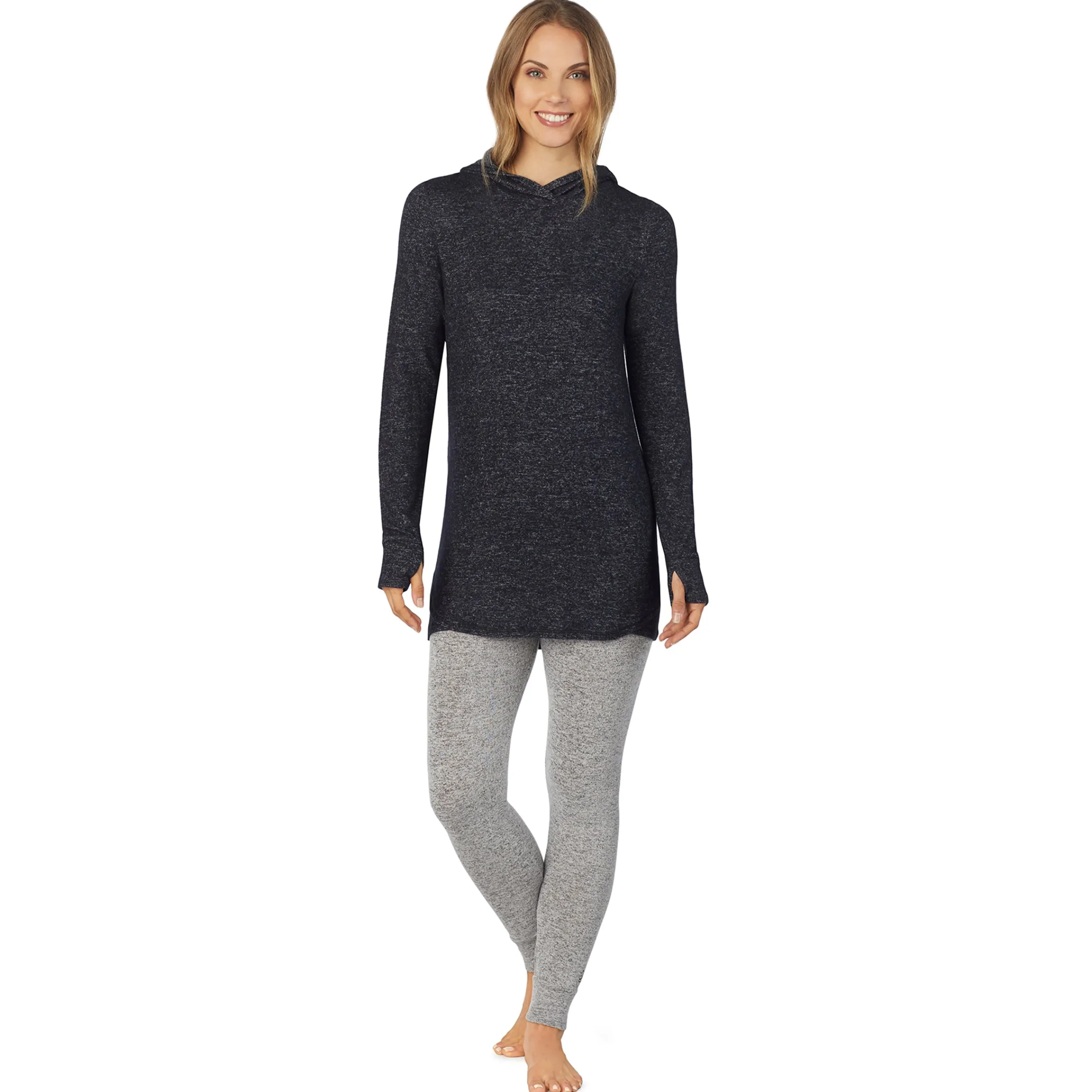 New SoftKnit Long Sleeve Tunic Hoodie Women Wraps + Hoodies|Long Sleeves