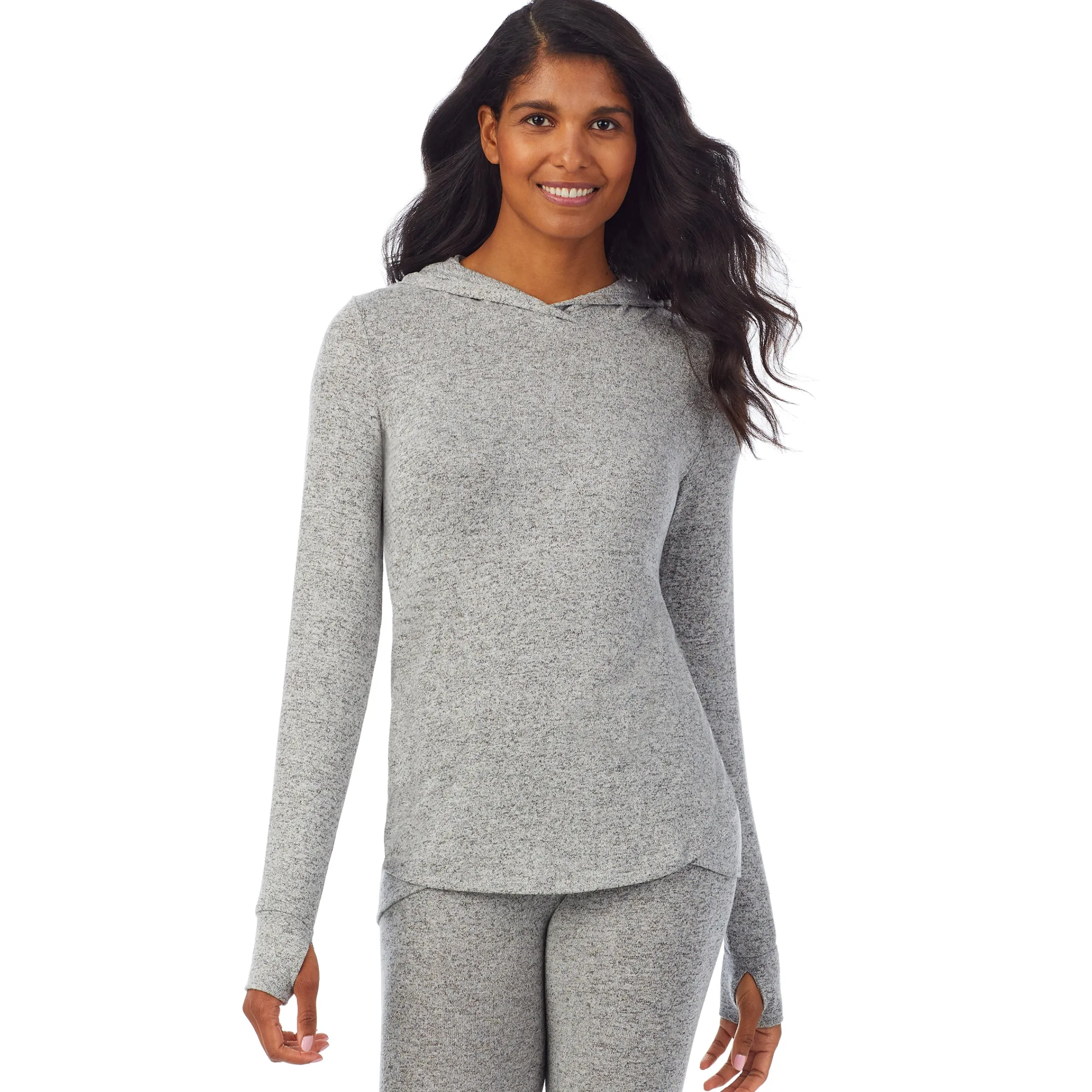 New SoftKnit Long Sleeve Tunic Hoodie Women Wraps + Hoodies|Long Sleeves