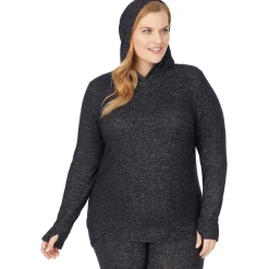 Discount SoftKnit Long Sleeve Tunic Hoodie PLUS Women Plus Size|Wraps + Hoodies