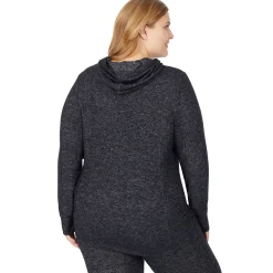Discount SoftKnit Long Sleeve Tunic Hoodie PLUS Women Plus Size|Wraps + Hoodies