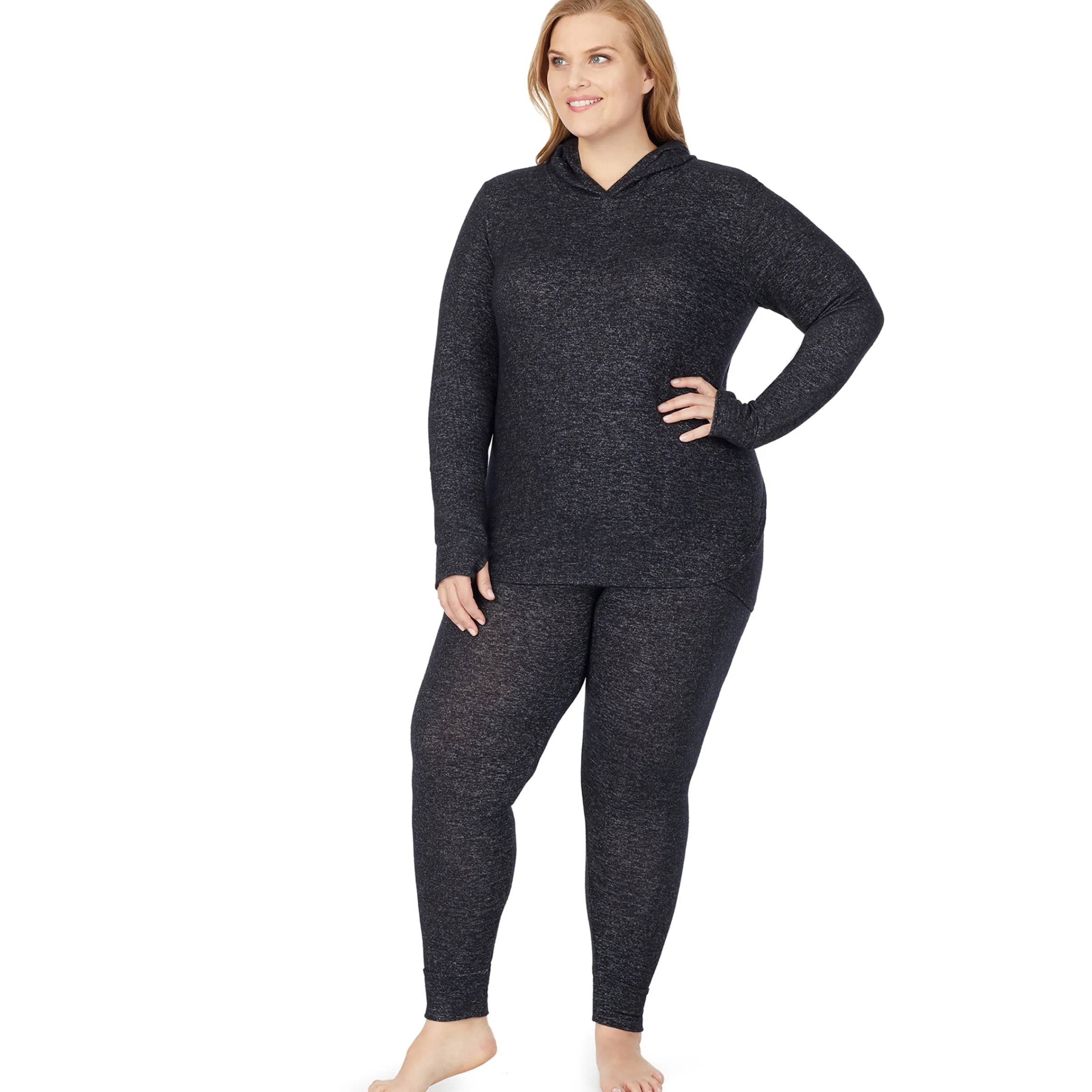Discount SoftKnit Long Sleeve Tunic Hoodie PLUS Women Plus Size|Wraps + Hoodies