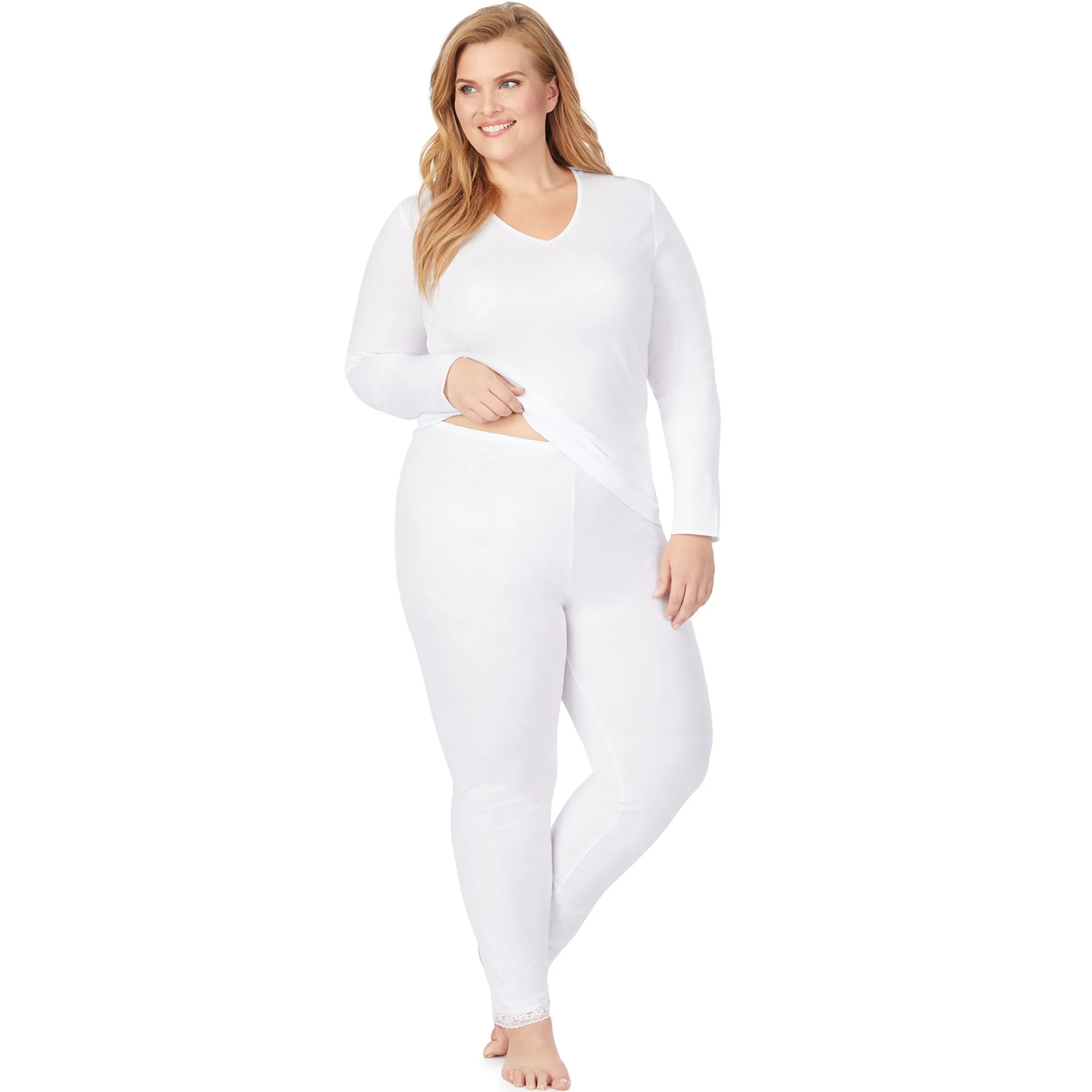 Sale Softwear Lace Edge Legging PLUS Women Plus Size|Bottoms