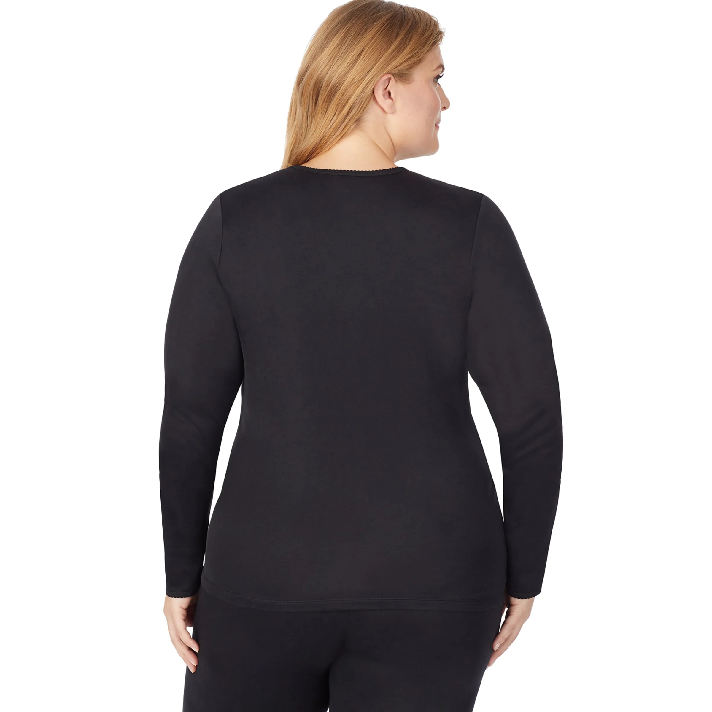 Clearance Softwear Lace Edge Long Sleeve V-Neck PLUS Women Plus Size|Long Sleeves