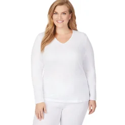 Clearance Softwear Lace Edge Long Sleeve V-Neck PLUS Women Plus Size|Long Sleeves