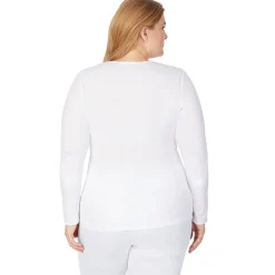Clearance Softwear Lace Edge Long Sleeve V-Neck PLUS Women Plus Size|Long Sleeves