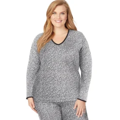 Clearance Softwear Lace Edge Long Sleeve V-Neck PLUS Women Plus Size|Long Sleeves