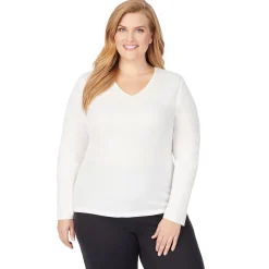 Clearance Softwear Lace Edge Long Sleeve V-Neck PLUS Women Plus Size|Long Sleeves