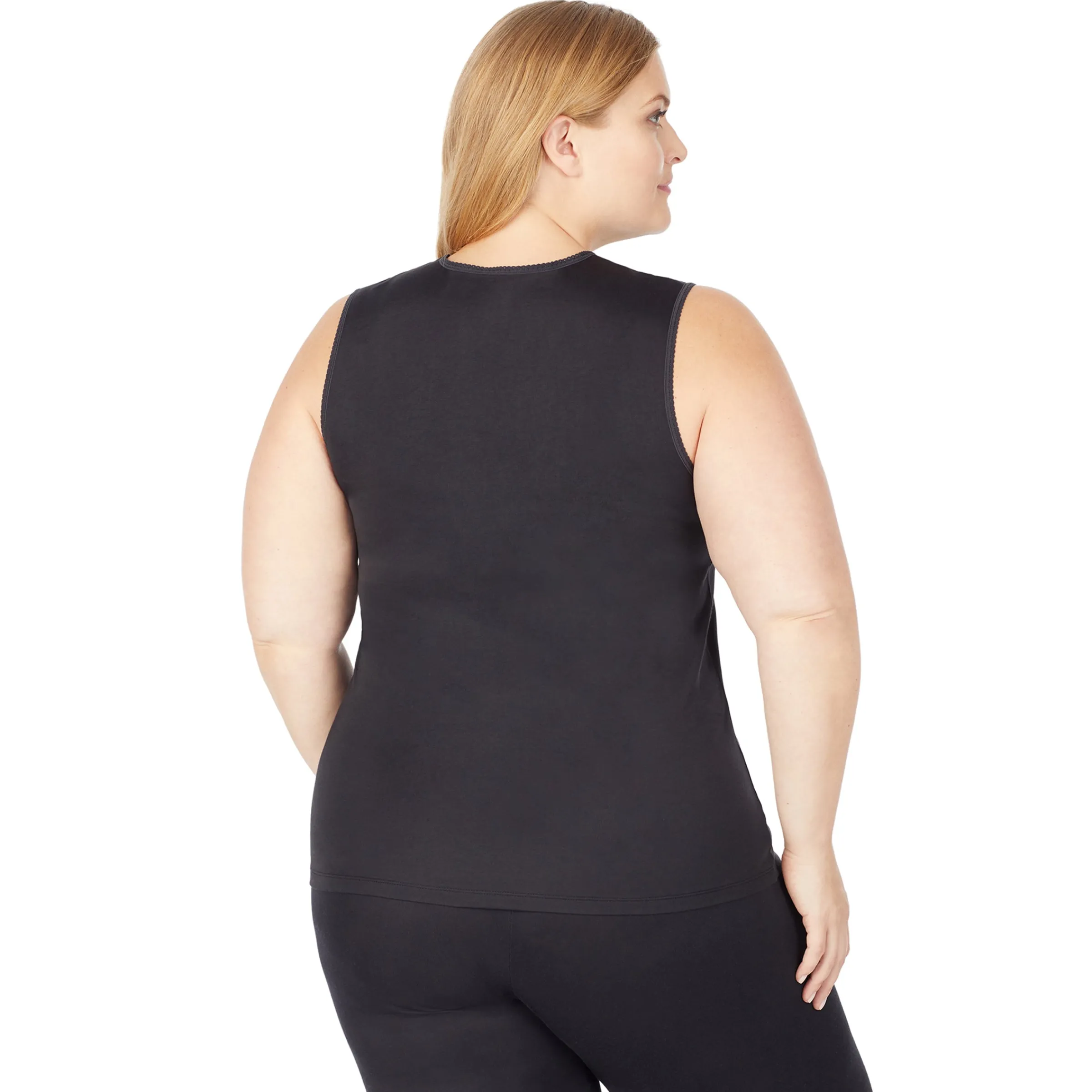 Clearance Softwear Lace Edge V-Neck Tank PLUS Women Plus Size|Camis + Tanks + Tees