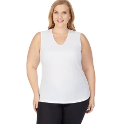 Clearance Softwear Lace Edge V-Neck Tank PLUS Women Plus Size|Camis + Tanks + Tees