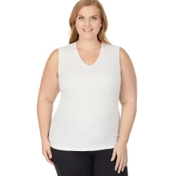Clearance Softwear Lace Edge V-Neck Tank PLUS Women Plus Size|Camis + Tanks + Tees