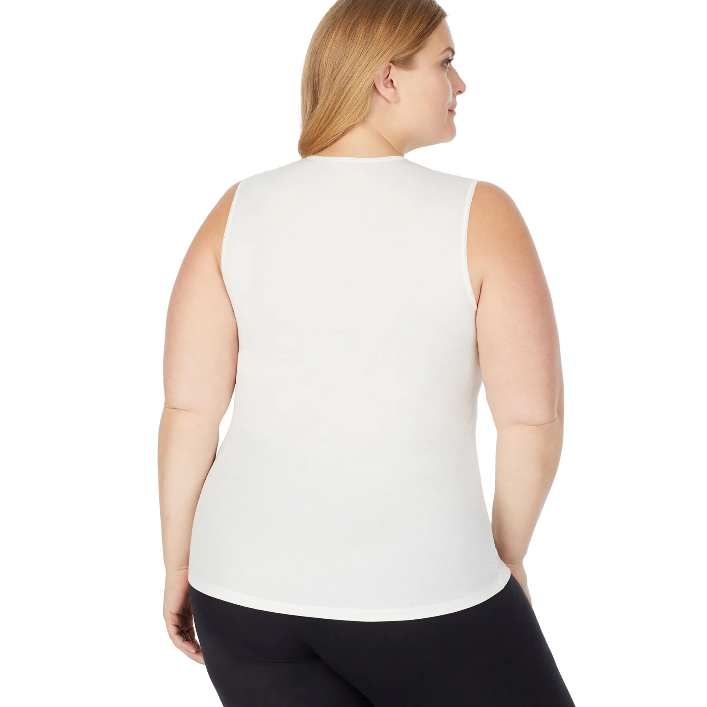 Clearance Softwear Lace Edge V-Neck Tank PLUS Women Plus Size|Camis + Tanks + Tees