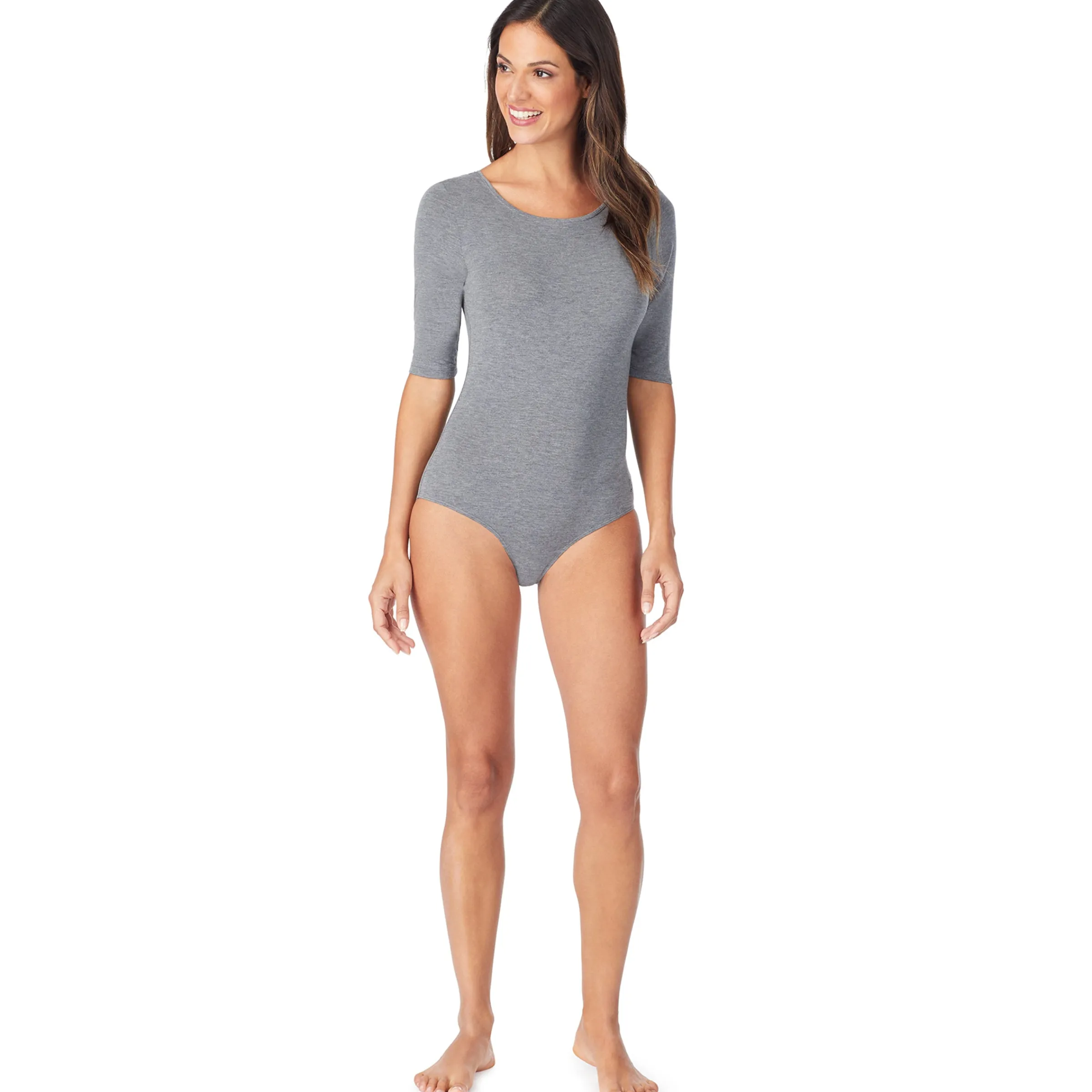 New Softwear With Stretch Elbow Sleeve Bodysuit Women Long Sleeves