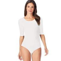 New Softwear With Stretch Elbow Sleeve Bodysuit Women Long Sleeves