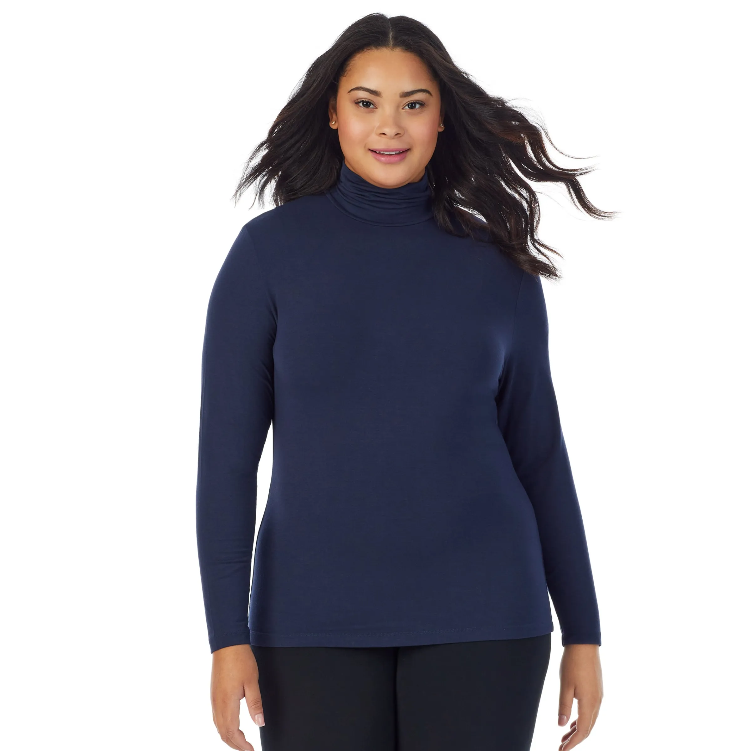 Best Softwear With Stretch Long Sleeve Turtleneck PLUS Women Plus Size|Long Sleeves