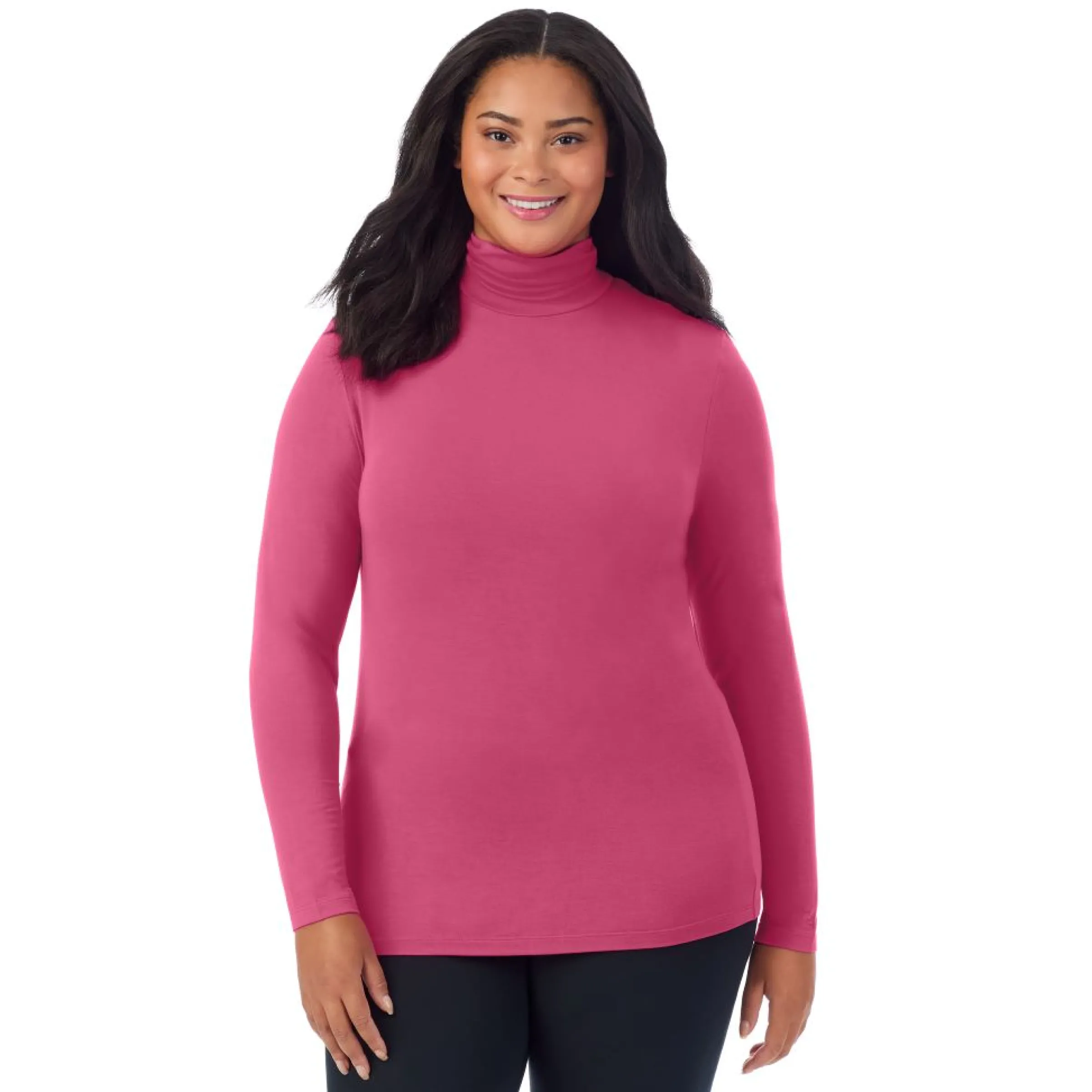 Best Softwear With Stretch Long Sleeve Turtleneck PLUS Women Plus Size|Long Sleeves