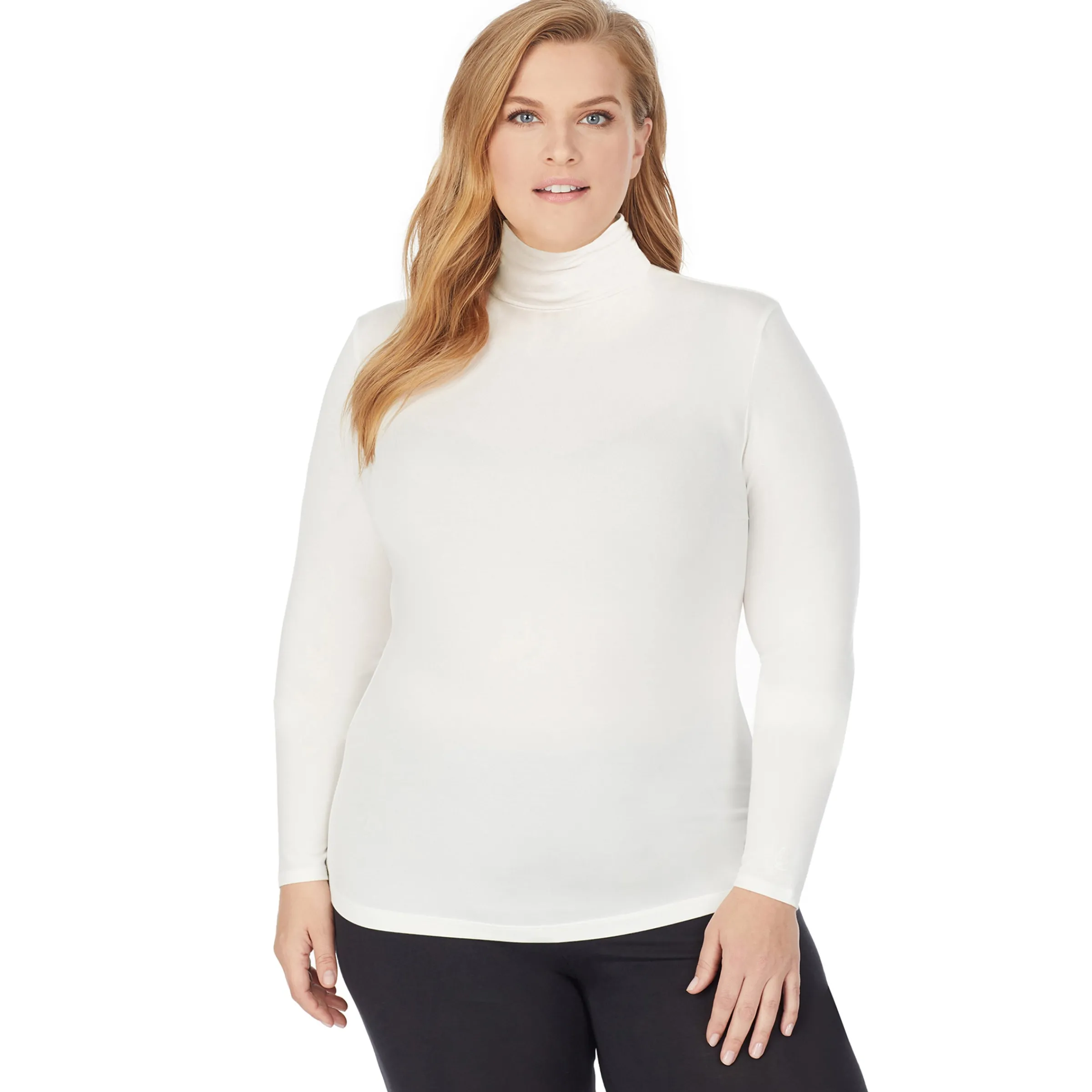 Best Softwear With Stretch Long Sleeve Turtleneck PLUS Women Plus Size|Long Sleeves