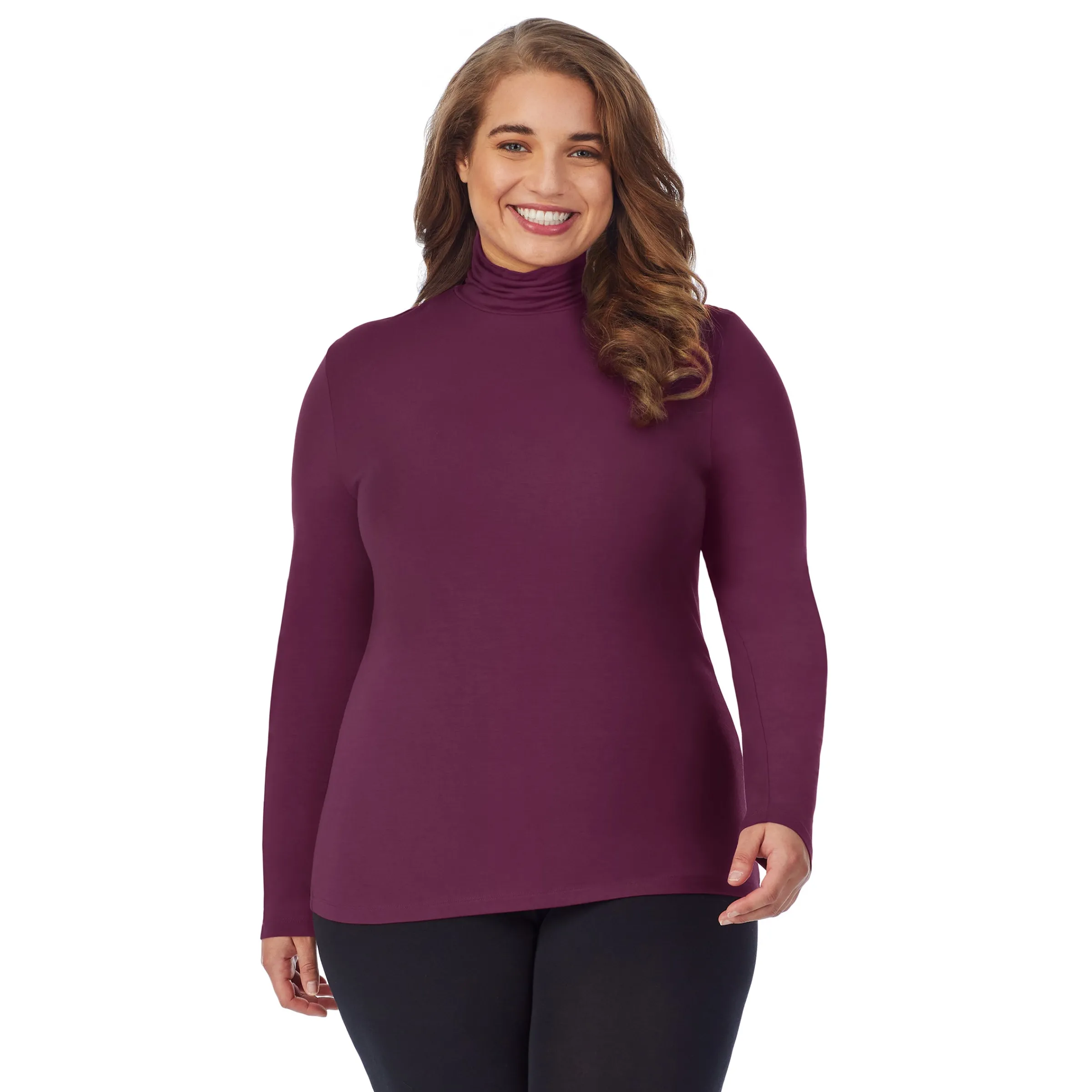 Best Softwear With Stretch Long Sleeve Turtleneck PLUS Women Plus Size|Long Sleeves
