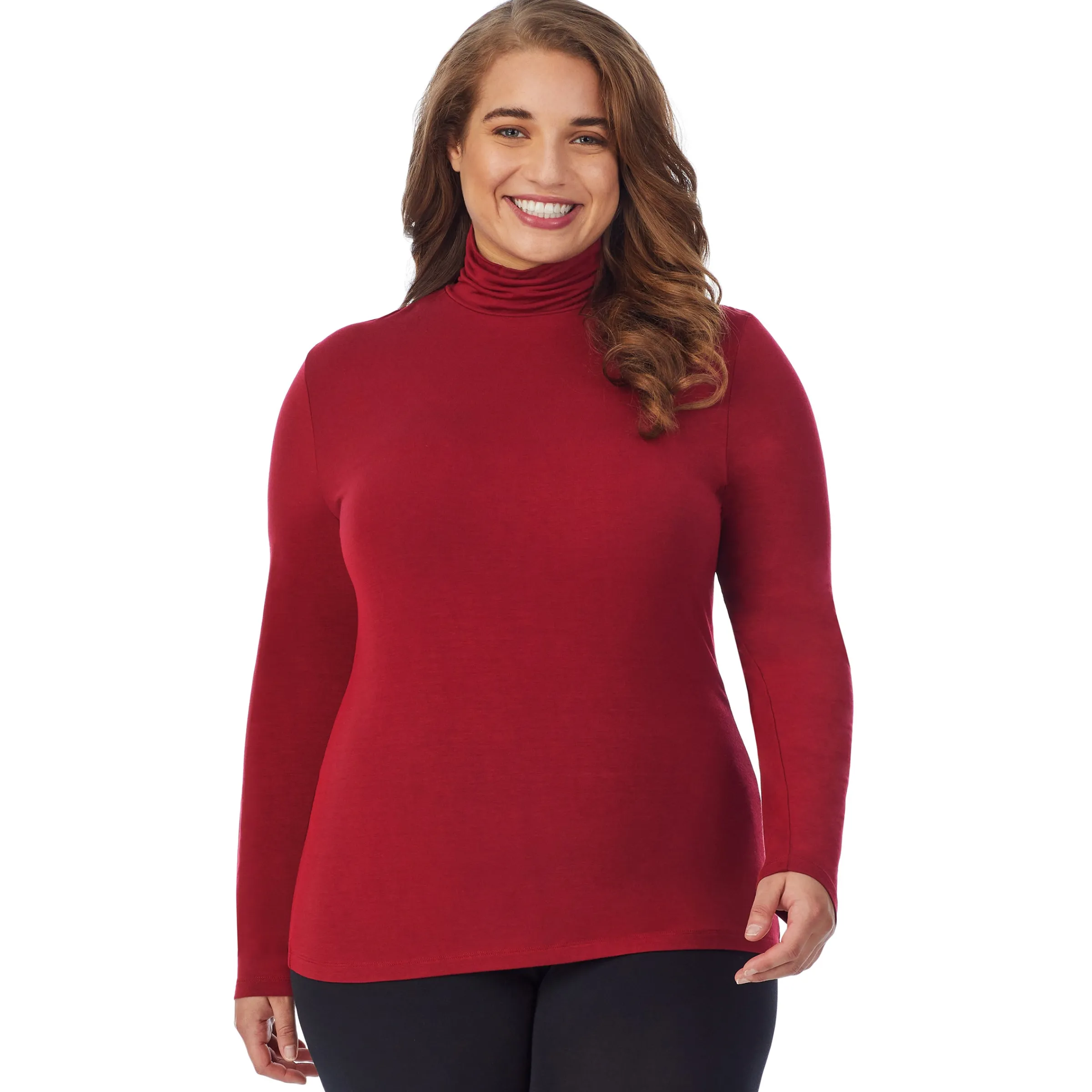 Best Softwear With Stretch Long Sleeve Turtleneck PLUS Women Plus Size|Long Sleeves