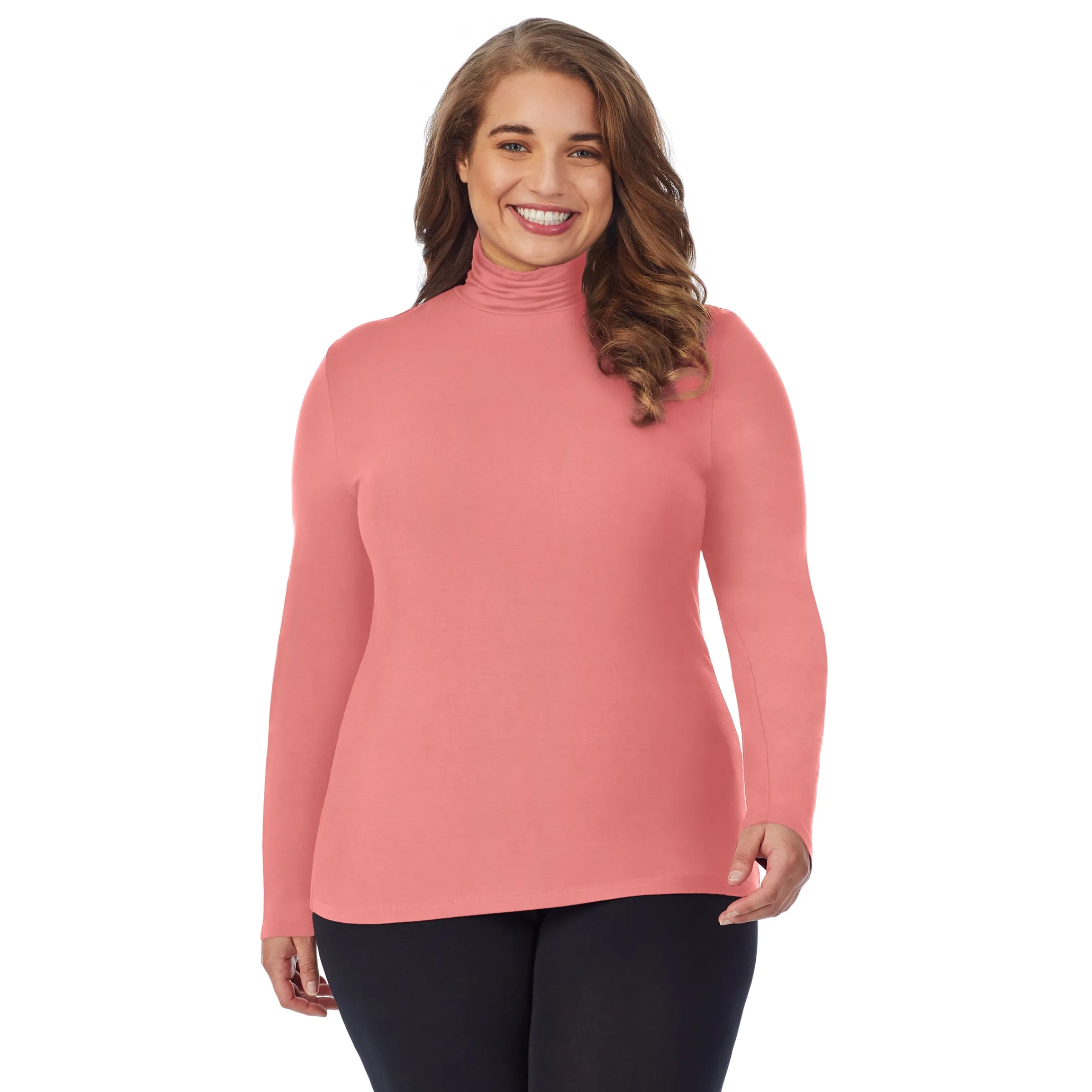 Best Softwear With Stretch Long Sleeve Turtleneck PLUS Women Plus Size|Long Sleeves
