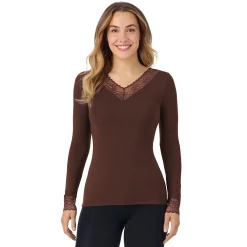 Discount Softwear With Stretch Long Sleeve V-Neck With Lace Women Long Sleeves