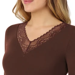 Discount Softwear With Stretch Long Sleeve V-Neck With Lace Women Long Sleeves