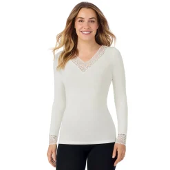 Discount Softwear With Stretch Long Sleeve V-Neck With Lace Women Long Sleeves