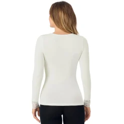 Discount Softwear With Stretch Long Sleeve V-Neck With Lace Women Long Sleeves