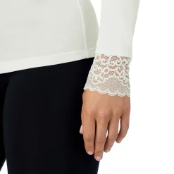 Discount Softwear With Stretch Long Sleeve V-Neck With Lace Women Long Sleeves
