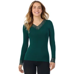 Discount Softwear With Stretch Long Sleeve V-Neck With Lace Women Long Sleeves