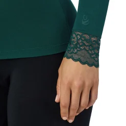 Discount Softwear With Stretch Long Sleeve V-Neck With Lace Women Long Sleeves