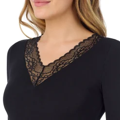 Discount Softwear With Stretch Long Sleeve V-Neck With Lace Women Long Sleeves