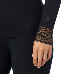 Discount Softwear With Stretch Long Sleeve V-Neck With Lace Women Long Sleeves