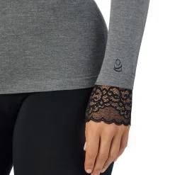 Discount Softwear With Stretch Long Sleeve V-Neck With Lace Women Long Sleeves