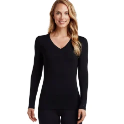 Outlet Softwear With Stretch Long Sleeve V-Neck PETITE Women Petite + Tall|Long Sleeves
