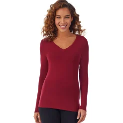 Outlet Softwear With Stretch Long Sleeve V-Neck PETITE Women Petite + Tall|Long Sleeves