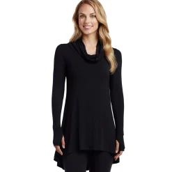 Hot Softwear With Stretch Long Sleeve Cowl Tunic Women Long Sleeves