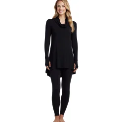 Hot Softwear With Stretch Long Sleeve Cowl Tunic Women Long Sleeves