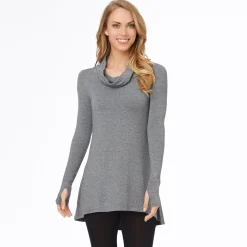 Hot Softwear With Stretch Long Sleeve Cowl Tunic Women Long Sleeves