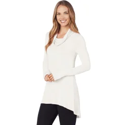 Hot Softwear With Stretch Long Sleeve Cowl Tunic Women Long Sleeves