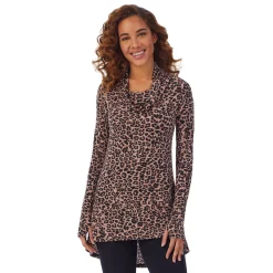 Hot Softwear With Stretch Long Sleeve Cowl Tunic Women Long Sleeves