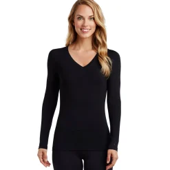 Hot Softwear With Stretch Long Sleeve V-Neck Women Long Sleeves